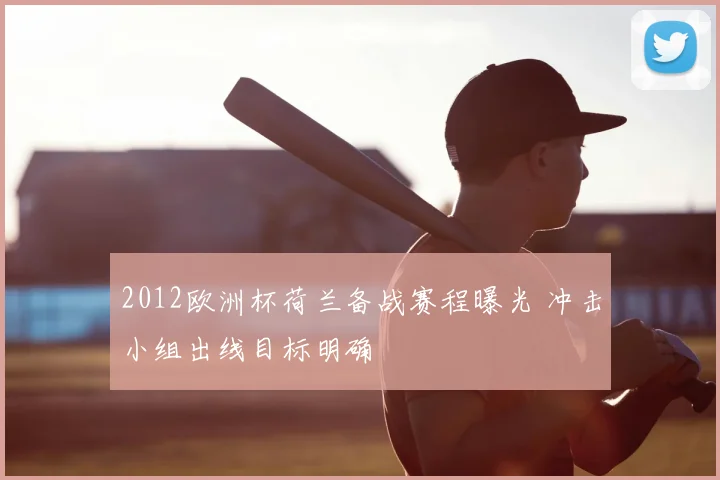 2012欧洲杯荷兰备战赛程曝光 冲击小组出线目标明确